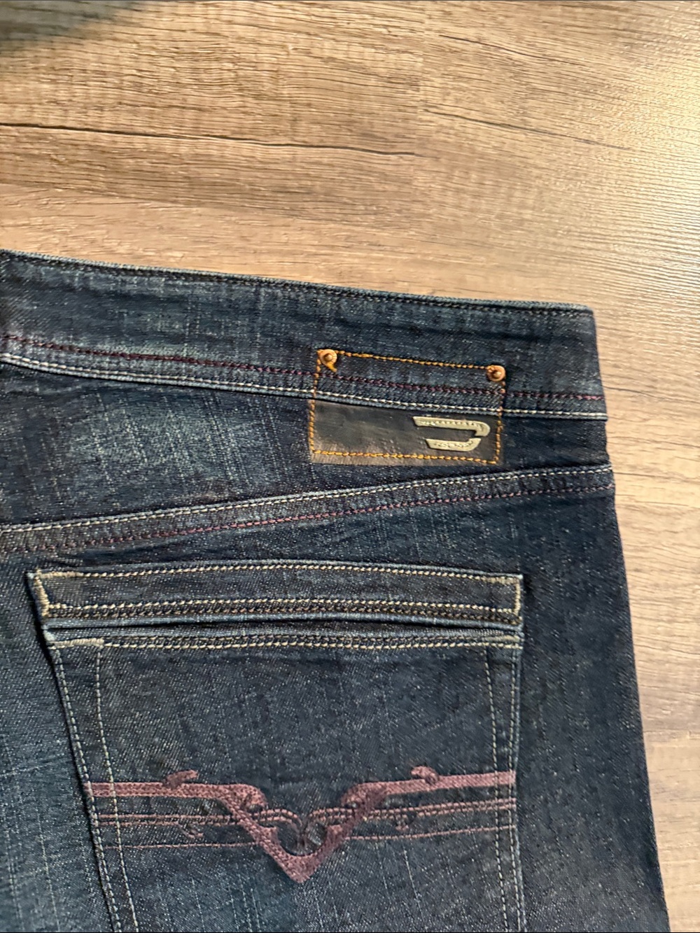 Diesel Industry Men's Dark Blue Straight Fit Jeans - Picture 12 of 12